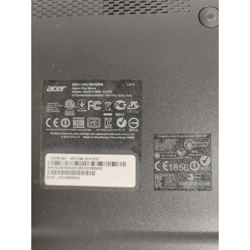 Acer Aspire One 722 11